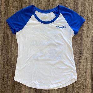wrangler baseball tee